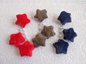 2-Way Fuzzy Star Clips (3 Colors)