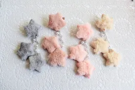 2-Way Fuzzy Star Clips (4 colors)