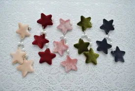 2-Way Velvet Star Clips (5 Colors)