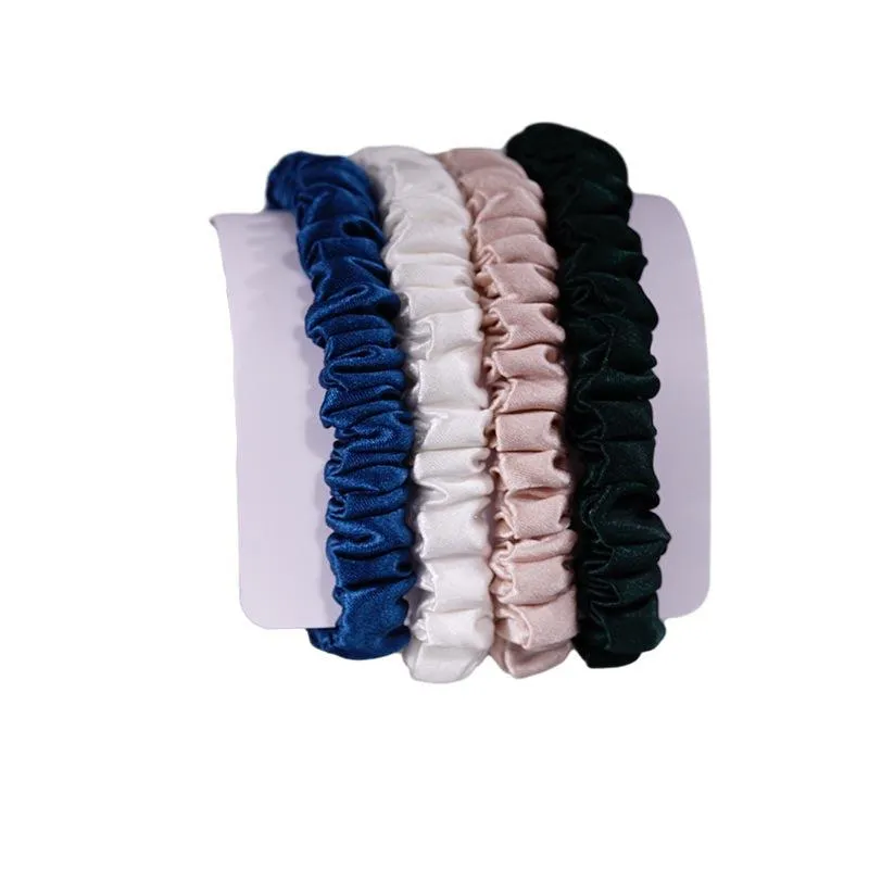 4 Pack Mini Silk Scrunchies - Advanced - dropshipping