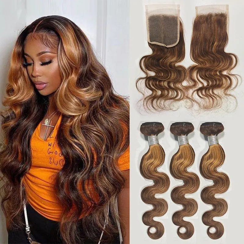 4/27 body wave bundles human hair (AH5069)