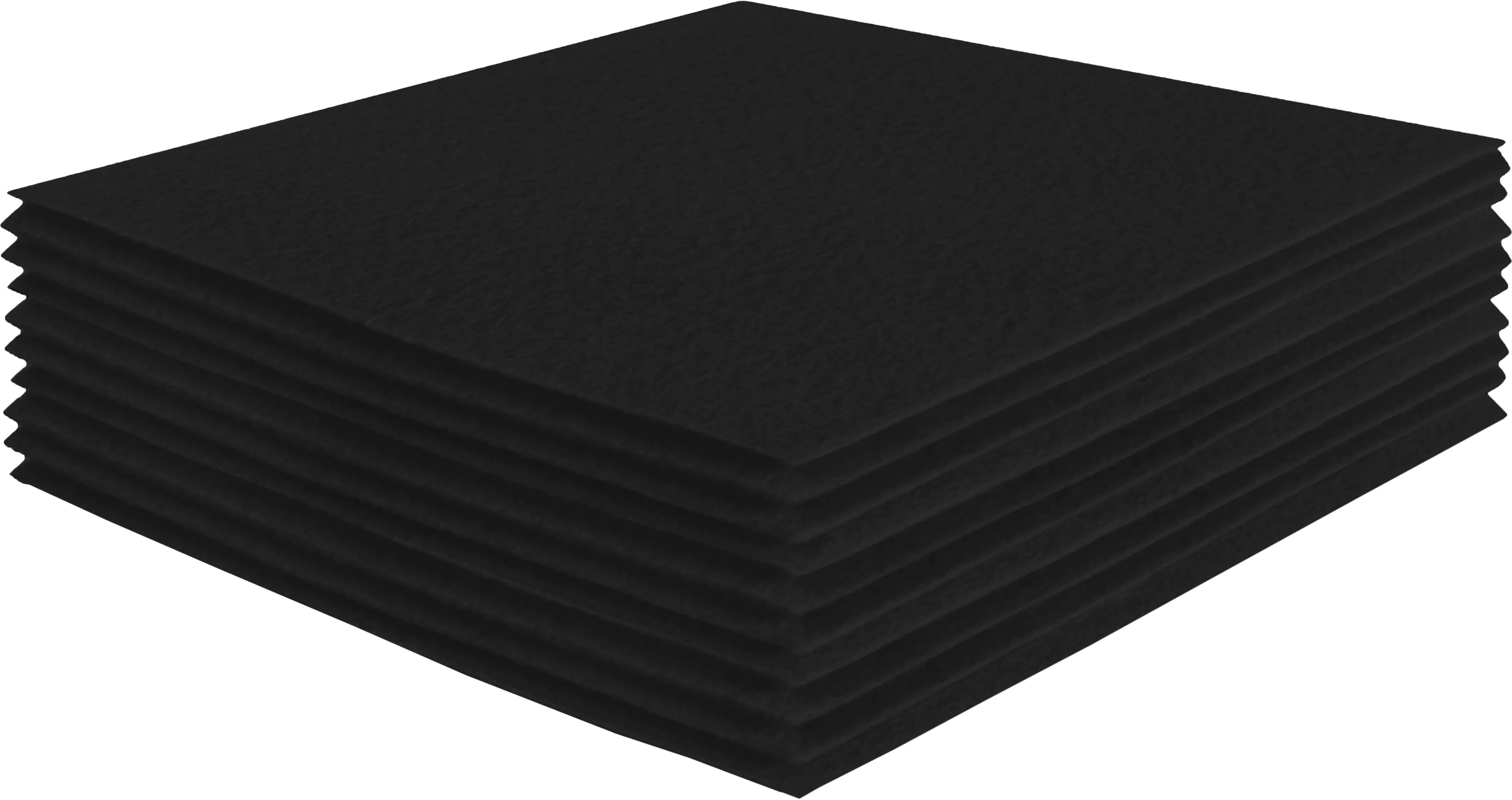 Acrylic Felt Craft Sheet Packs | Black A28