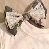 Army ACU Camo Hair Bow