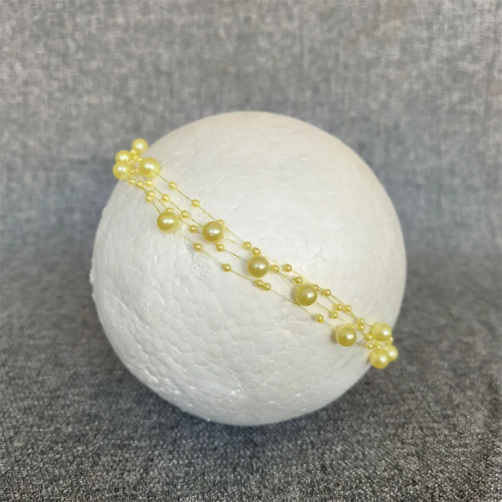 Babymoon Baby Girl' s Pearl Designer Headband | Girls Hair Accessories | Yellow