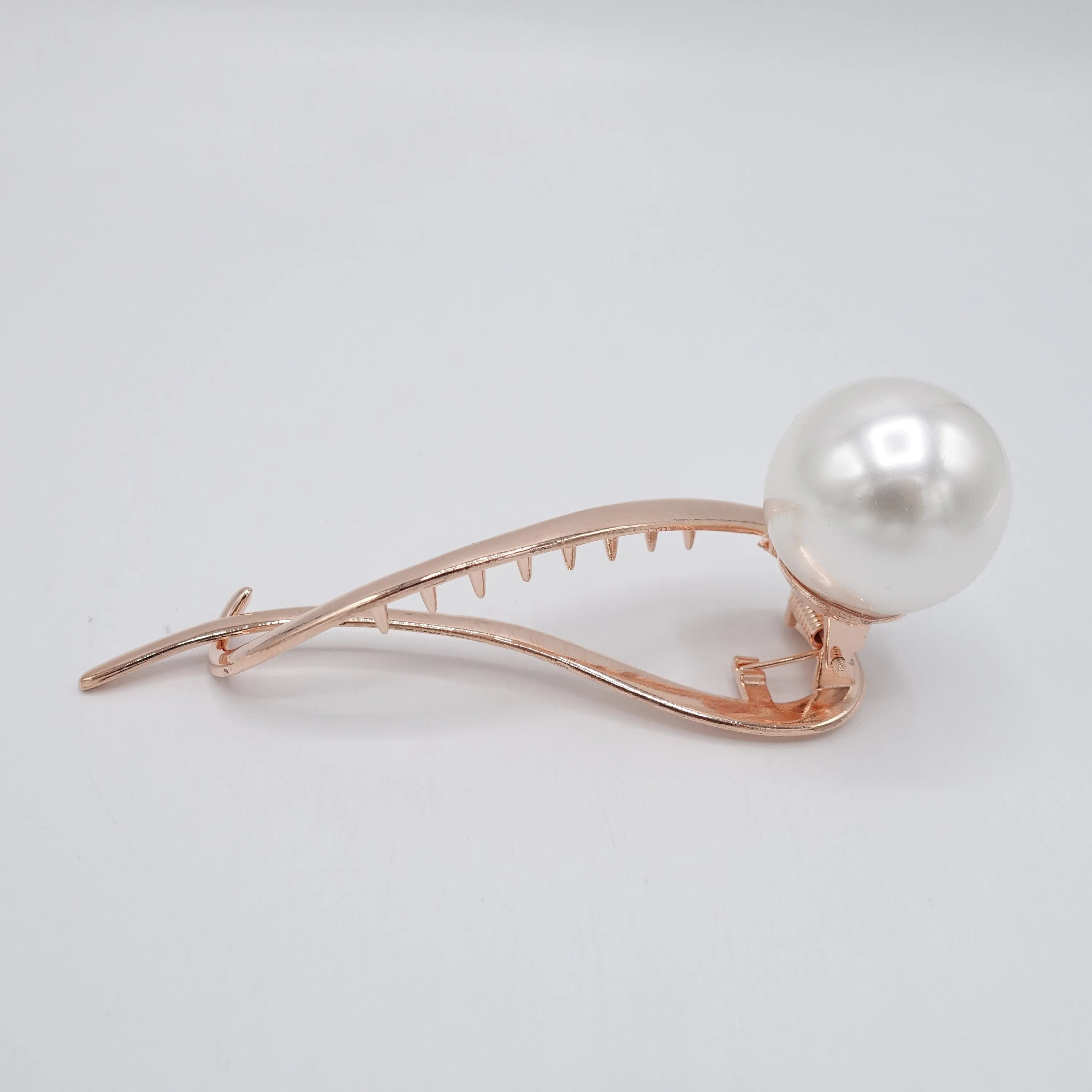 big pearl ball beak clip for women