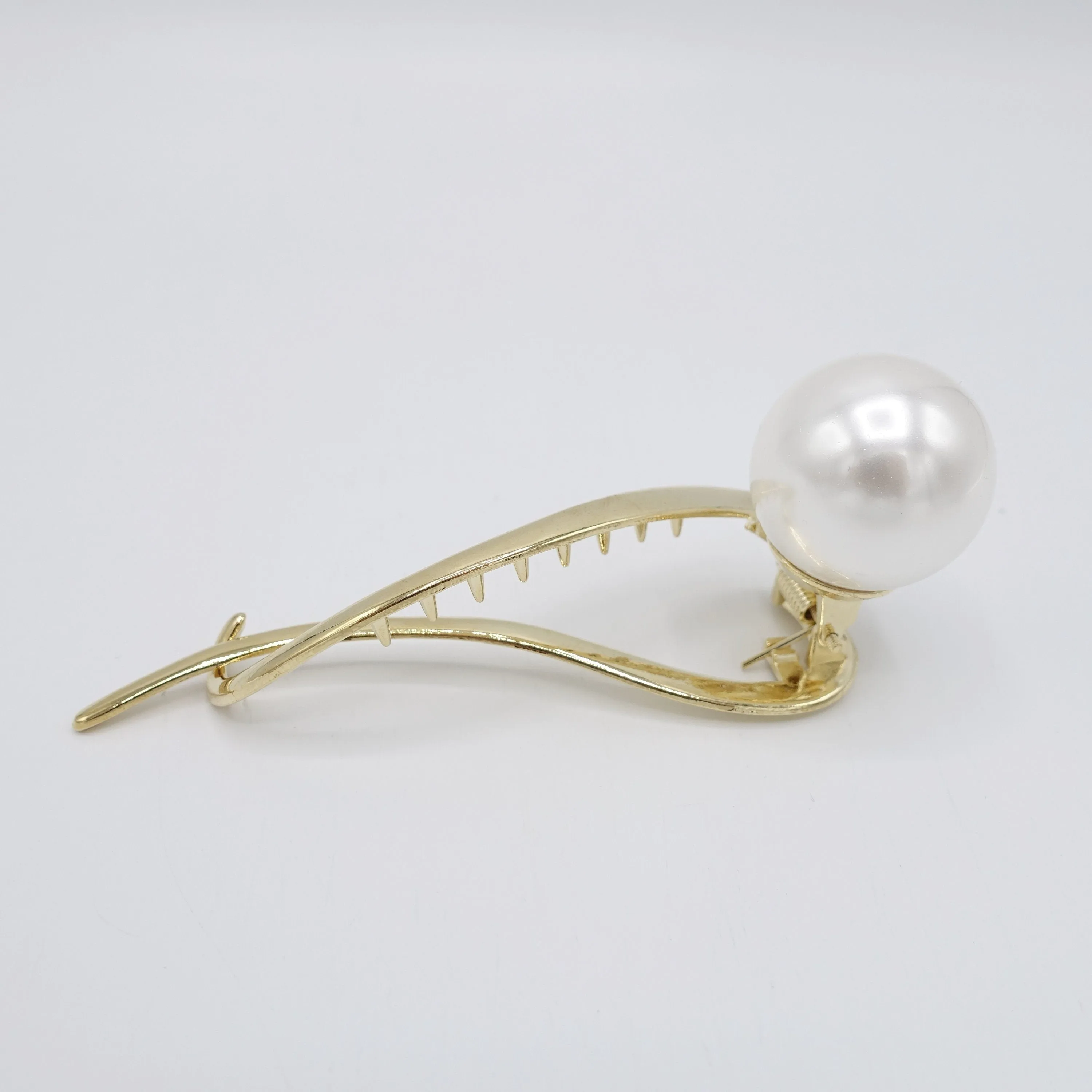 big pearl ball beak clip for women