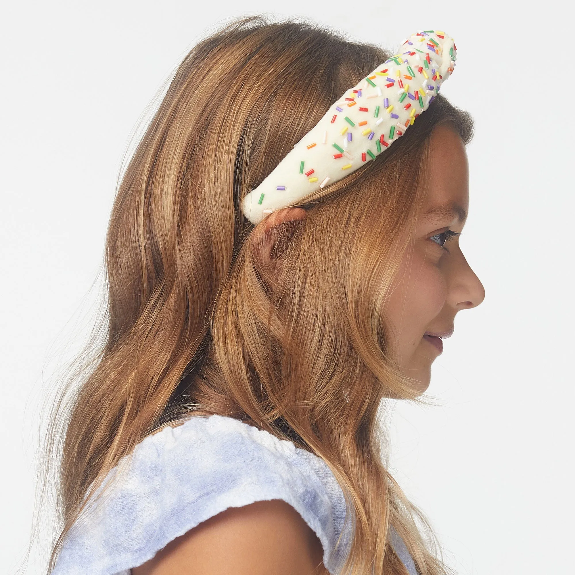 BUTTERCREAM BIRTHDAY CAKE KIDS KNOTTED HEADBAND