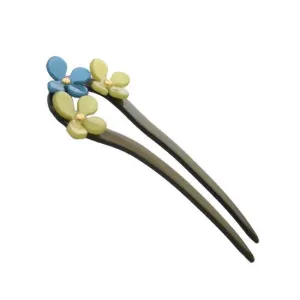 Chignon Hair Pin with Handmade Flowers