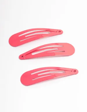 Coated Fuchsia Classic Snap Clip Pack