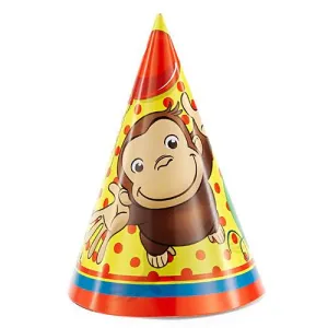 Curious George Party Hats [8 Per Pack]