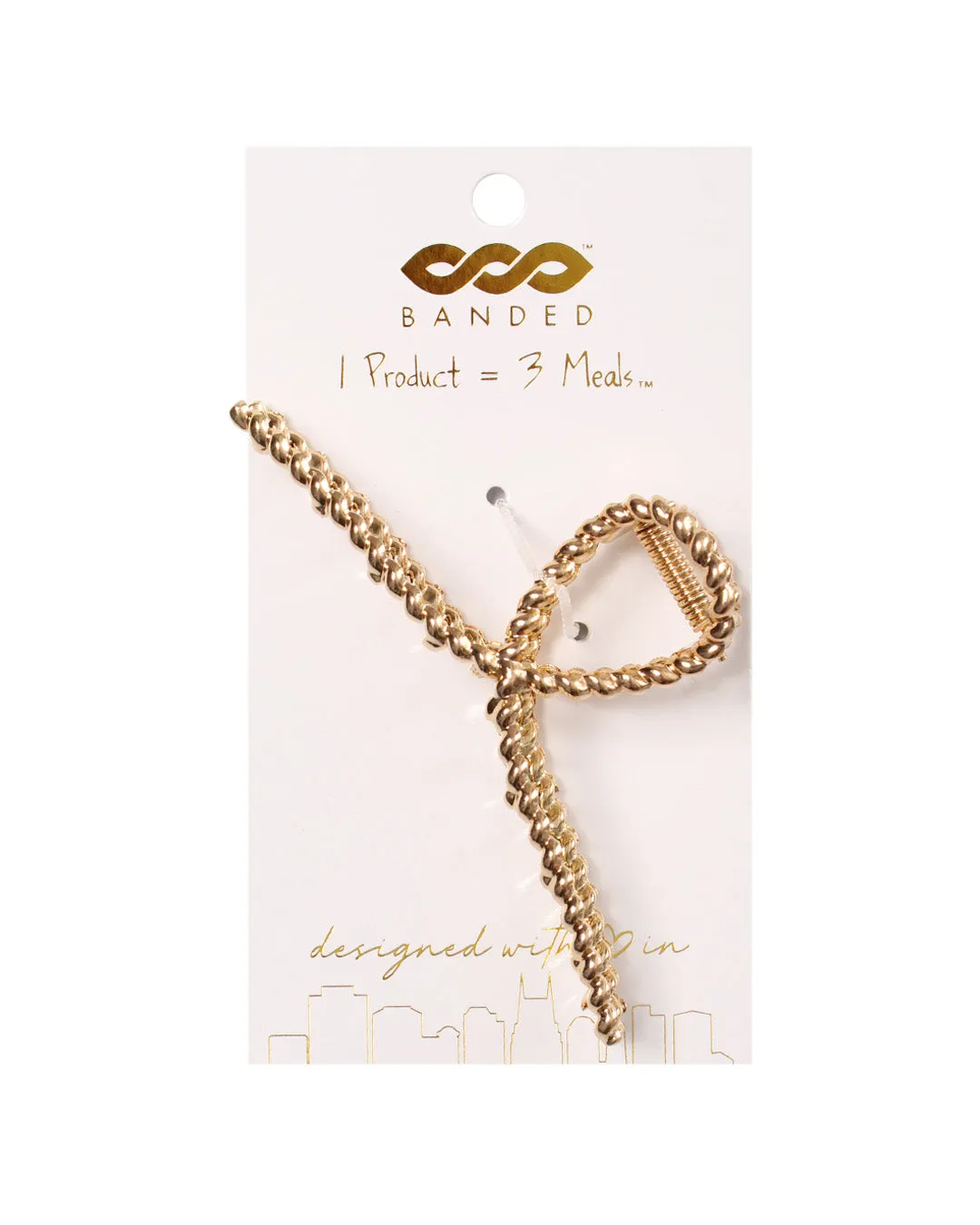 Gold Rope Lasso - Claw Clip