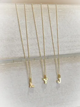 Gold Vermeil Initial Necklace