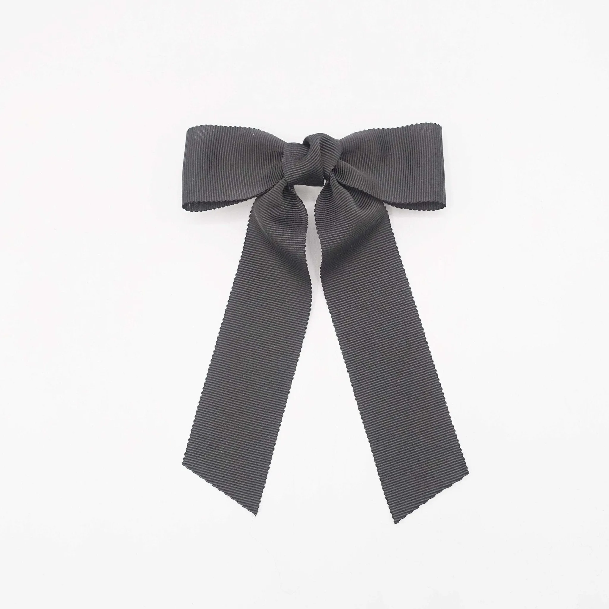 grosgrain tail hair bow basic style hair accessory for women