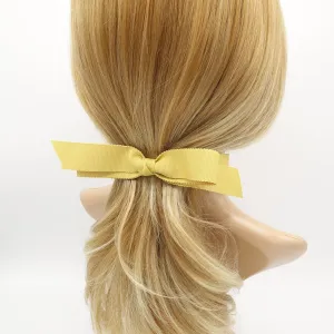 gross grain hair bow narrow ribbon hair accessory for women