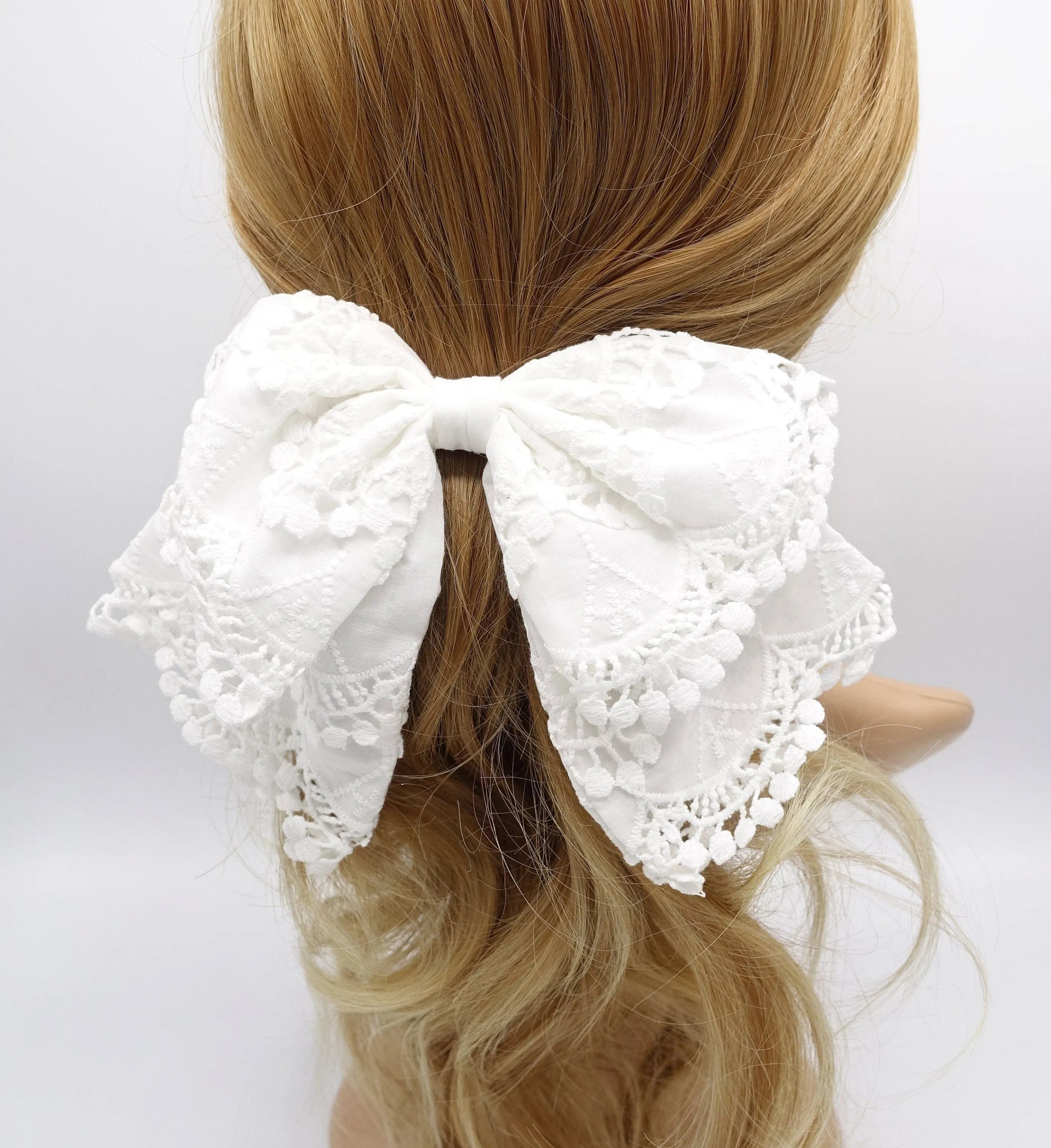 lace hair bow for women