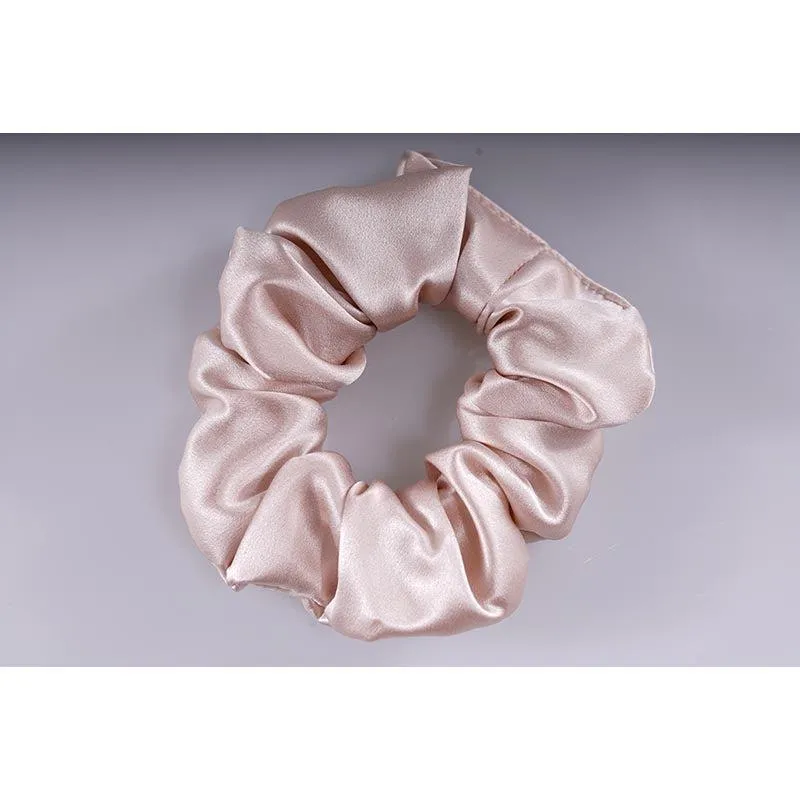 Large Silk Scrunchies - Nude - Dropshipping