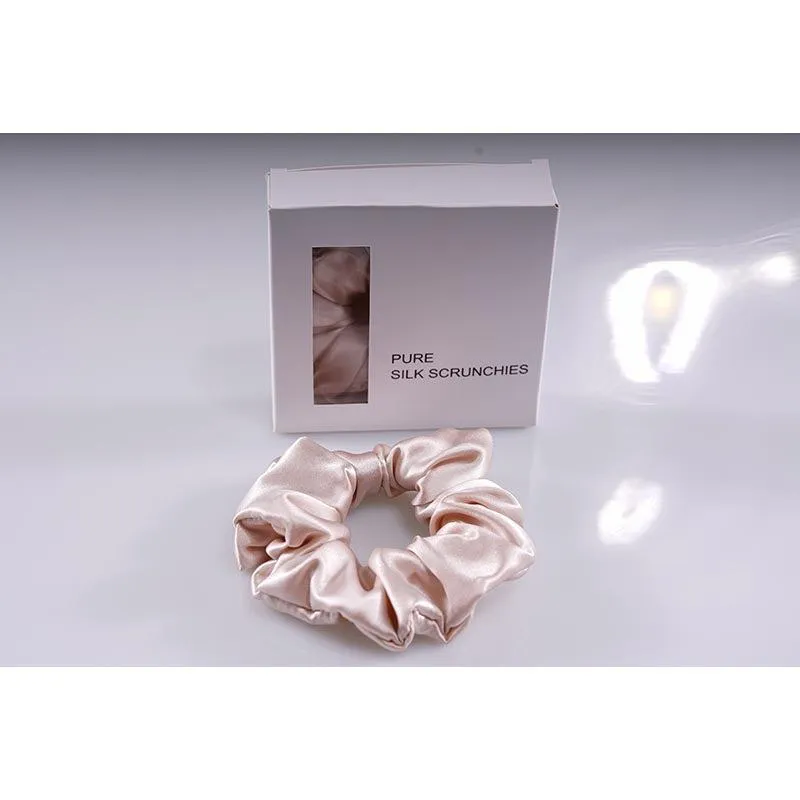 Large Silk Scrunchies - Nude - Dropshipping