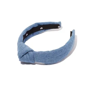 LIGHT DENIM KIDS KNOTTED HEADBAND