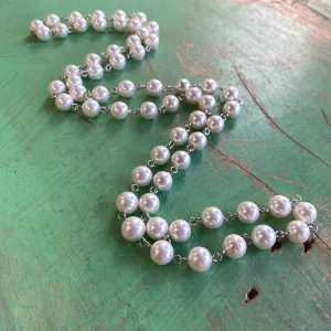 Linked Shell Pearl Necklaces