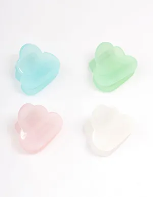 Mini Cloud Hair Claw Clip 4-Pack