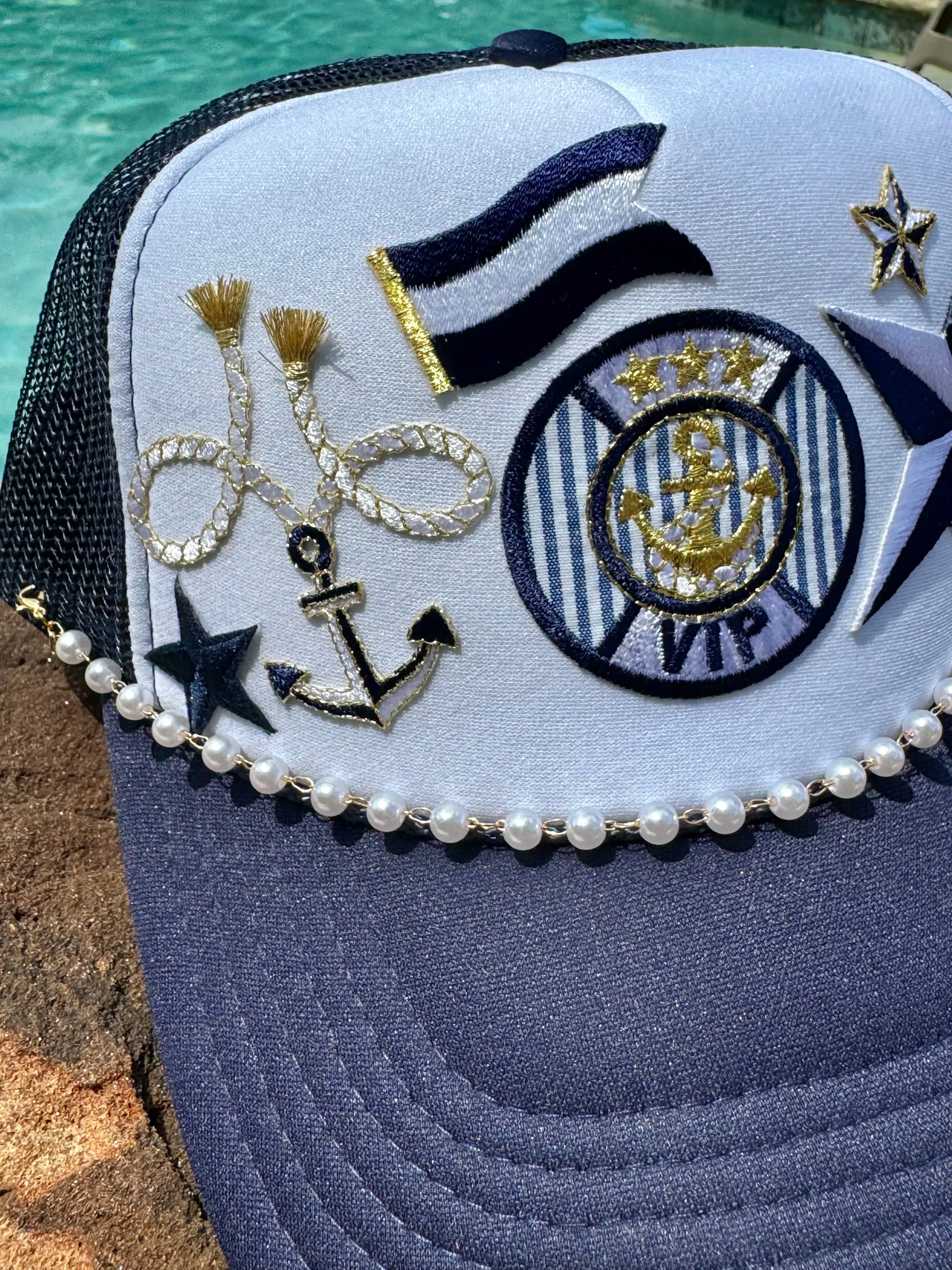 Nautical Sailboat Themed Trucker Hats