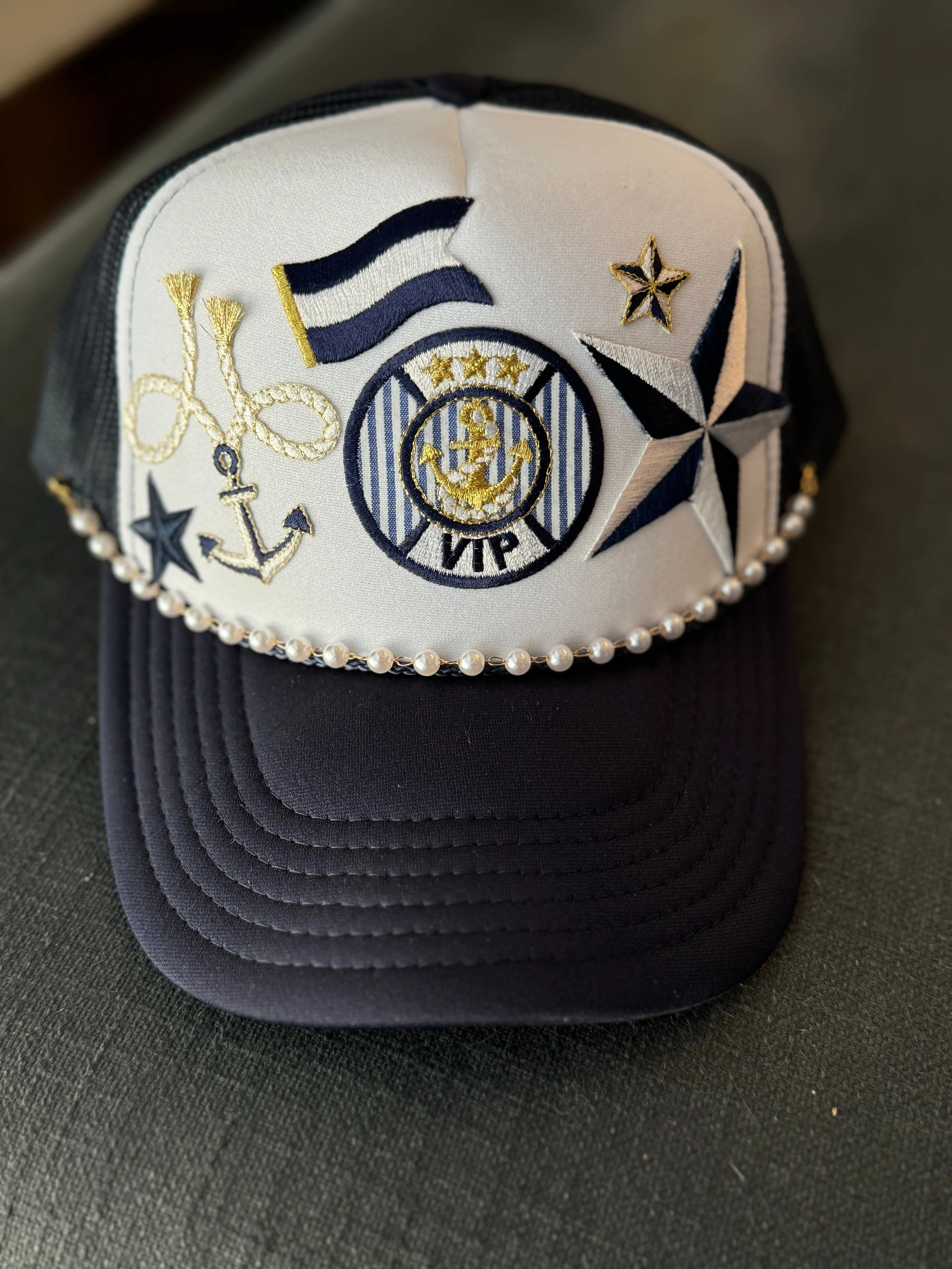 Nautical Sailboat Themed Trucker Hats