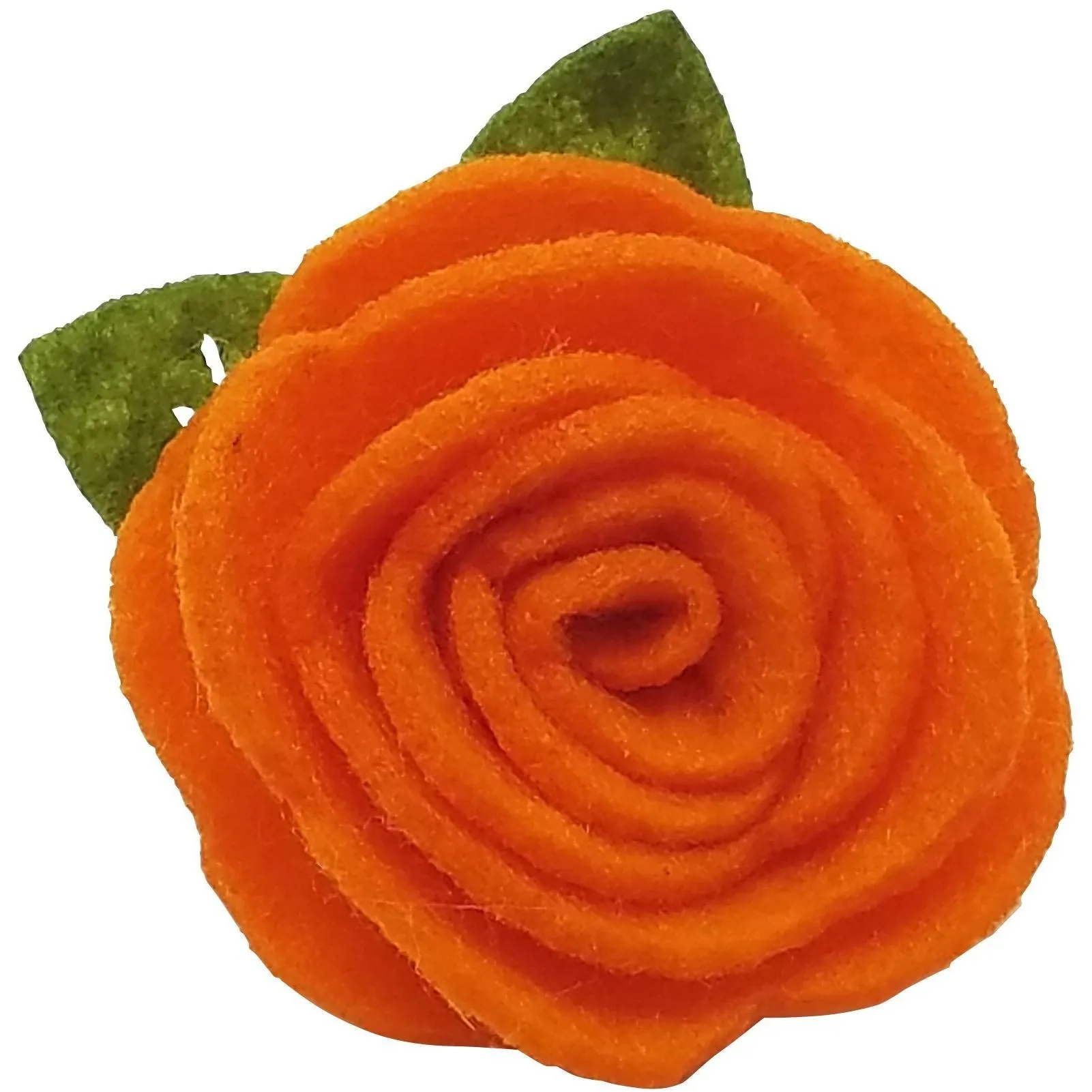 Plum 1.5" Felt Flower Rose Clip