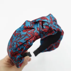 silk satin headband floral print hairband women hair accessory