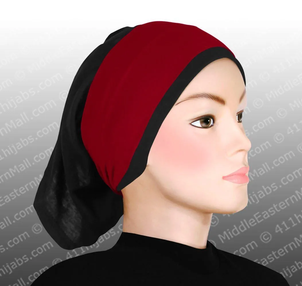 Wholesale SET OF 12  Classic Poly Headbands in 12 Different Colors Black hijab cap is not included CLEARANCE