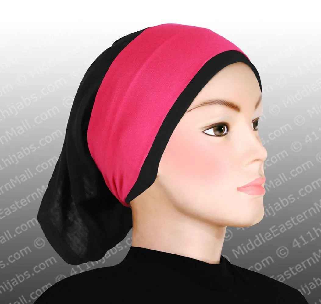 Wholesale SET OF 12  Classic Poly Headbands in 12 Different Colors Black hijab cap is not included CLEARANCE