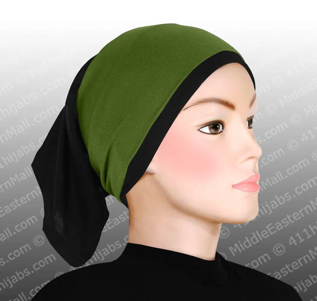 Wholesale SET OF 12  Classic Poly Headbands in 12 Different Colors Black hijab cap is not included CLEARANCE