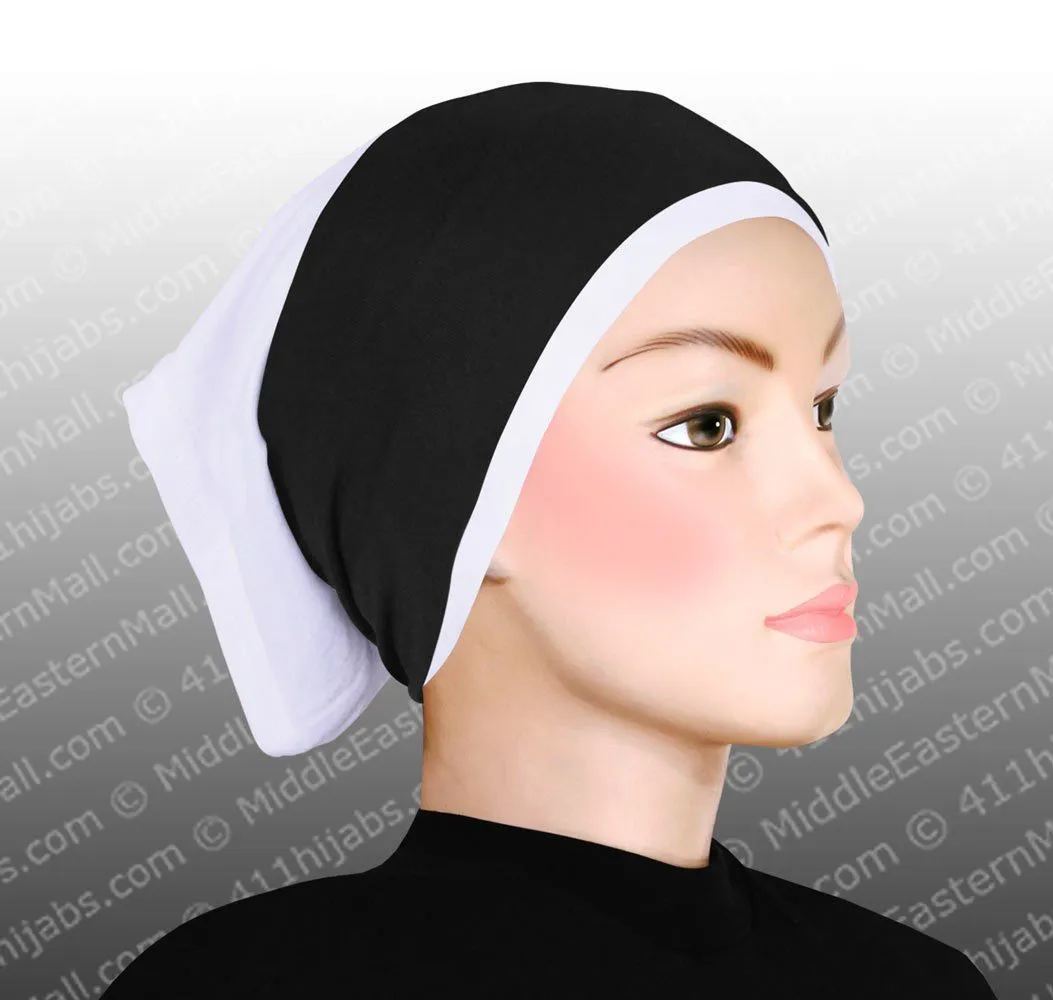 Wholesale SET OF 12  Classic Poly Headbands in 12 Different Colors Black hijab cap is not included CLEARANCE