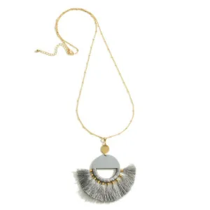 Wooden Fringe Necklaces