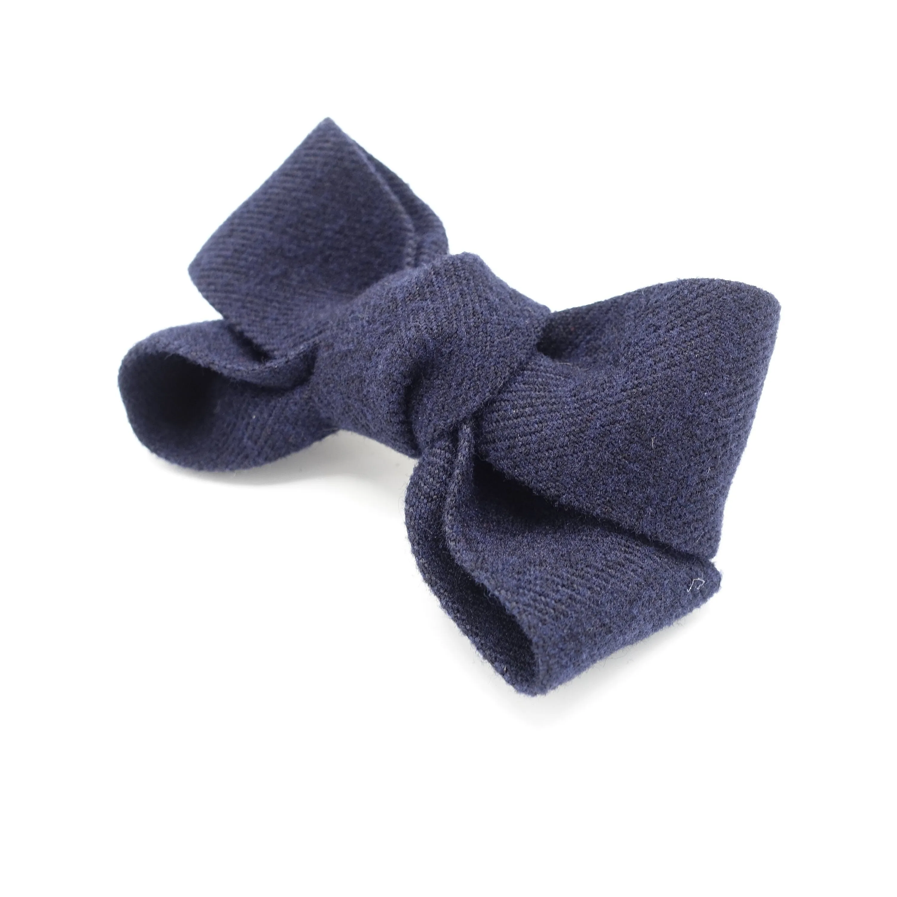 woolen x pattern hair bow Fall Winter women accessory